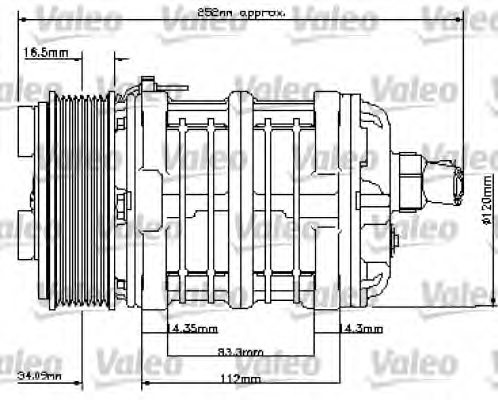 VALEO 815833 Compressor, air conditioning